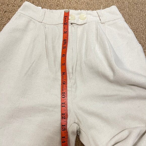OAK + FORT Wide Leg Pants Cream – Size S - Picture 8 of 10